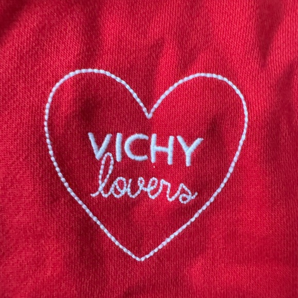 Maison Labiche Paris Red Vichy Lovers Sweatshirt Size: S - Picture 4 of 4